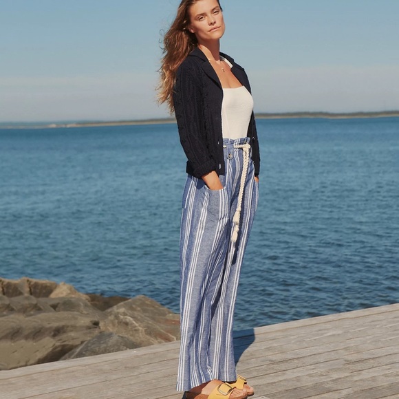 Anthropologie Lilianna Striped Wide-Leg Pants - Picture 7 of 7